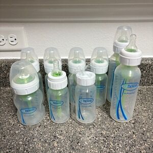 Dr. Browns Anti-Collic Bottle Bundle 4oz, 5oz, 8oz Baby Infant Feeding